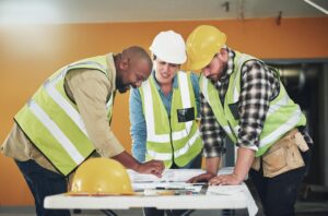 construction tablet blueprint collaboration communication project management as contractor architecture people floor plan renovation building maintenance property development 590464 510941 1