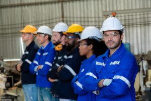engineer factory industry wearing safety uniform work checking system welding robots welding steel electrical by control system robot automate industry manufacture concept 978391 1785