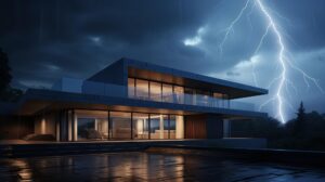 lightning rod roof modern house showcasing essential safety feature designed protect structure from lightning strikes 965119 39622 1