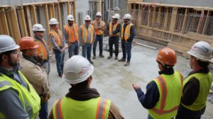 safety training session construction workers proper equipment use 988095 32272
