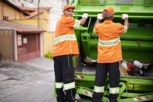 teamwork rubbish garbage truck waste removal by sanitation workers trash collection dirt employee dustman uniform cleanup environmental service sustainable conservation 590464 421418