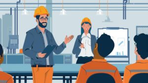two construction professionals leading safety training session workshop environment daylight hours 705714 11342 1