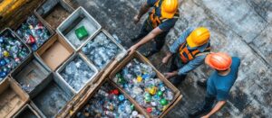 workers sorting plastic bottles recycling center 319816 6858